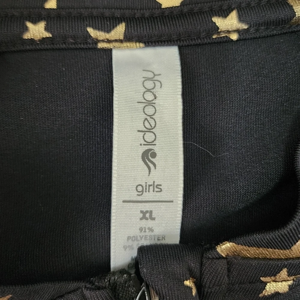 Ideology, Ultrasoft Girls Track Suit Size Small Black & Gold Jacket, sz XL